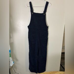 Corduroy Navy Overalls Jumpsuit